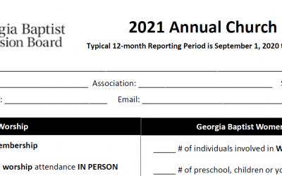 2021 Annual Church Report
