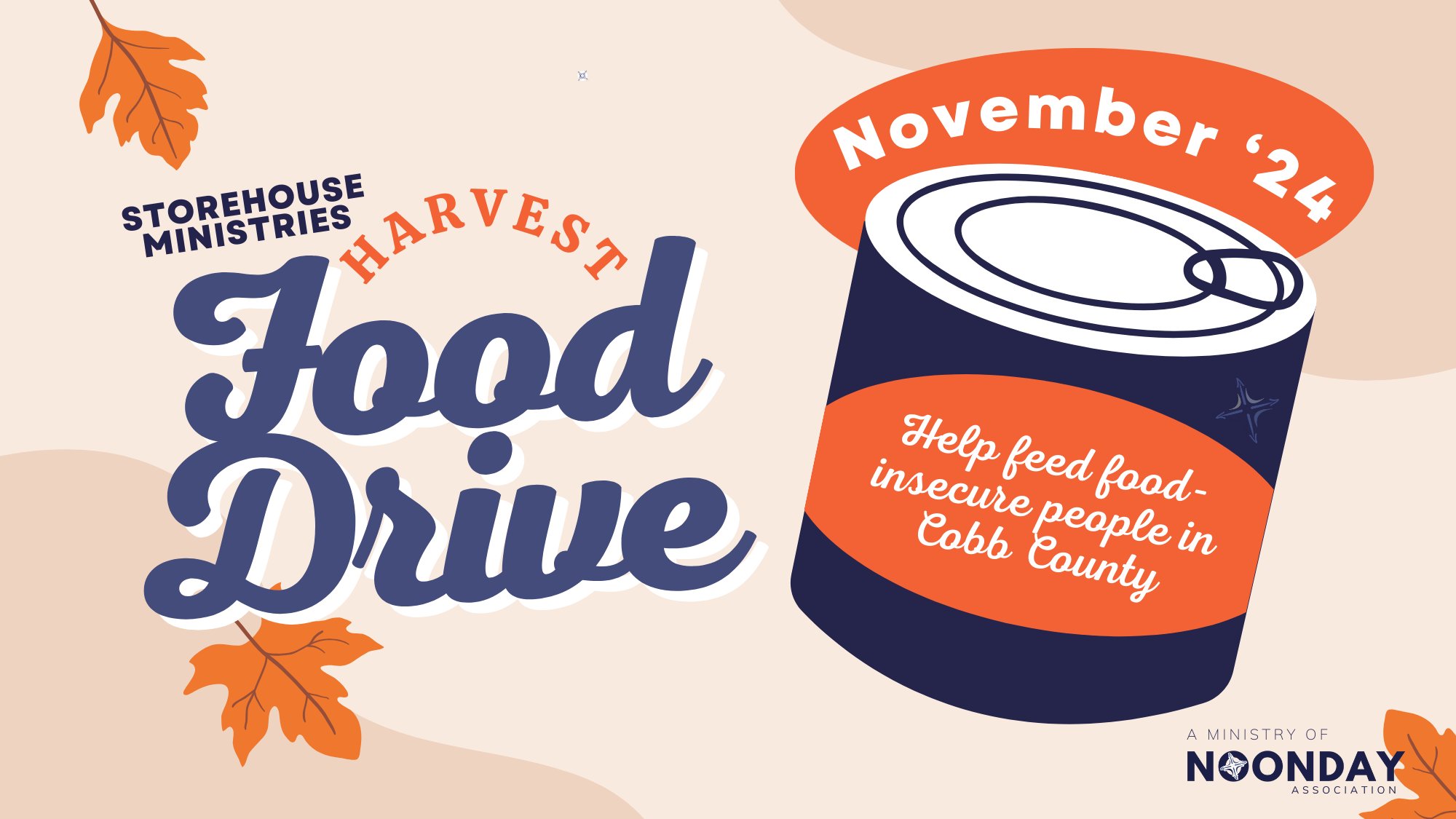 Harvest Food Drive November '24 Help feed food-insecure people in Cobb County